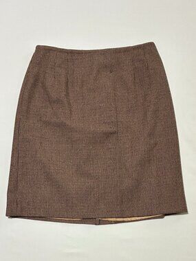 Joan Leslie; Women's 16P; Brown/Red/Green Plaid Skirt